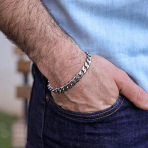 Silver Trendy Stainless Steel